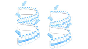 bottiglie di latte
